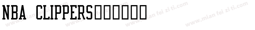 NBA CLIPPERS字体转换